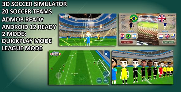 Neo Soccer Unity Complete Project - CodeCanyon Item for Sale