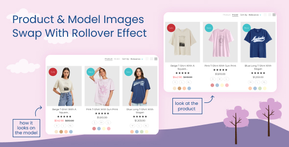 Product & Model Images Swap Rollover on Category Page - CodeCanyon Item for Sale