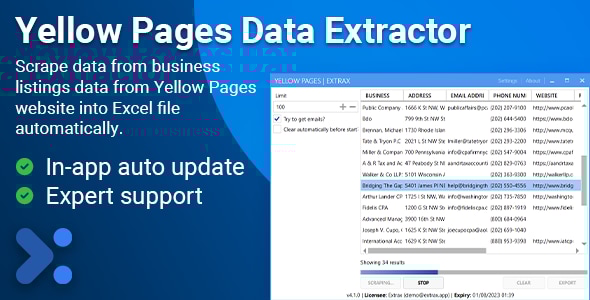 Extrax - Yellow Pages Data Extractor - CodeCanyon Item for Sale