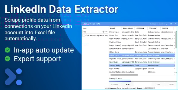 Extrax - LinkedIn Data Extractor - CodeCanyon Item for Sale