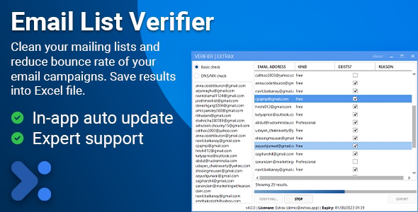 Extrax - Email List Verifier - CodeCanyon Item for Sale