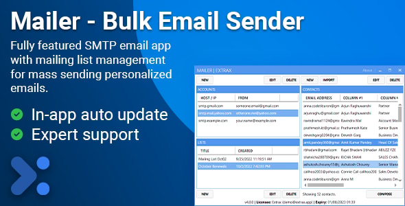Extrax - Bulk Email Sender - CodeCanyon Item for Sale