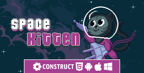 Space Kitten - HTML5 Mobile Game - CodeCanyon Item for Sale