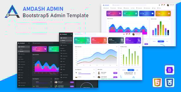Amdash - Bootstrap 5 Admin Template - CodeCanyon Item for Sale