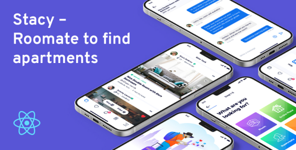 Stacy - React Native Roommate CLI Template - CodeCanyon Item for Sale