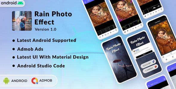 Rain Photo Effect | Rain Live Filter & Effect | Admob Ads - CodeCanyon Item for Sale