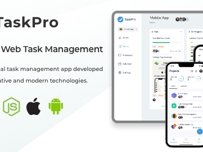 TaskPro | Mobile & Web Task Management App by Code-UI | CodeCanyon