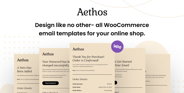 Aethos - WooCommerce Responsive Email Template - CodeCanyon Item for Sale