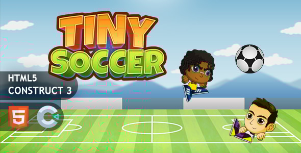 Tiny Soccer Construct 3 HTML5 Game - CodeCanyon Item for Sale