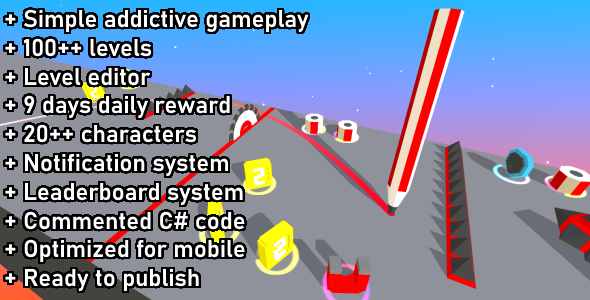 Unity Game Template - Pencil Race - CodeCanyon Item for Sale