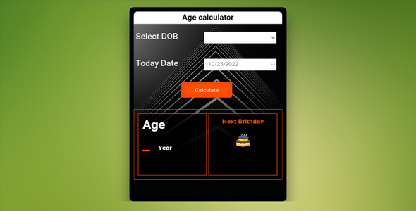 Age Calculator - CodeCanyon Item for Sale