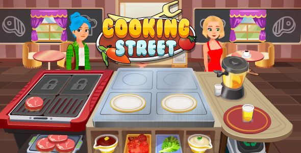 Cooking Street - Premium HTML5 Game for Web, Mobile and FB Instant games (Construct 3) - CodeCanyon Item for Sale