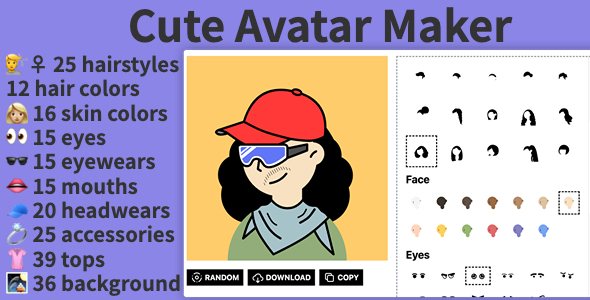 Cute Avatar Maker - CodeCanyon Item for Sale