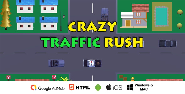 Crazy Traffic Rush Unity3D: Android, iOS, Html, Desktop - CodeCanyon Item for Sale