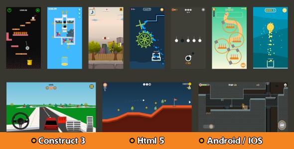 10 GAMES BUNDLE - HTML5 Game (Construct 3) - CodeCanyon Item for Sale
