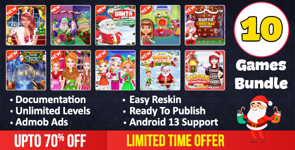 10 Christmas Games Pack + Ready For Publish + Android Games - CodeCanyon Item for Sale