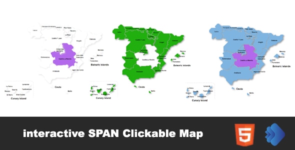 Interactive Span Clickable Map template - CodeCanyon Item for Sale
