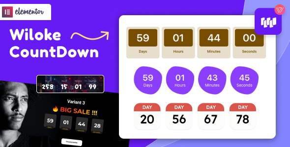Wiloke Countdown Timer for Elementor - CodeCanyon Item for Sale