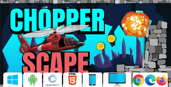 Chopper Scape - HTML5 Game (Construct 3) - CodeCanyon Item for Sale