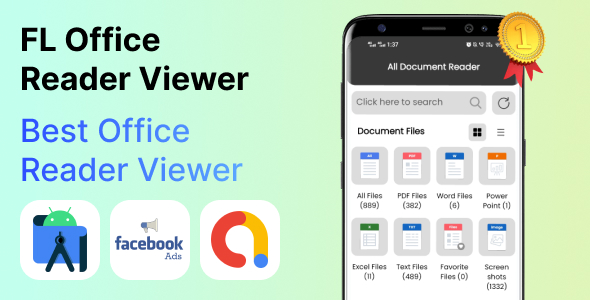 FL Office Reader Viewer | Document Viewer, Document Reader with admob - CodeCanyon Item for Sale
