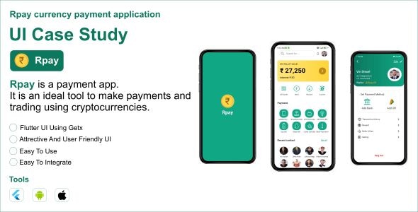 Rpay Money Transfer Flutter UI App - CodeCanyon Item for Sale