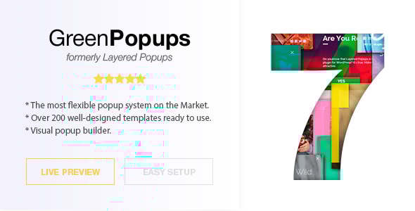 Popup Plugin for WordPress - Green Popups (formerly Layered Popups) - CodeCanyon Item for Sale