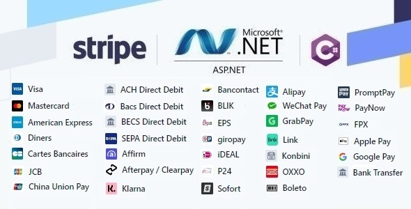 Stripe Payment Element in ASP.NET Web Forms & C# - Accept Payments - Checkout + Subscriptions - CodeCanyon Item for Sale