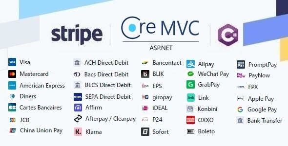 Stripe Payment Element in ASP.NET Core MVC & C# - Accept Payments - Checkout + Subscriptions - CodeCanyon Item for Sale