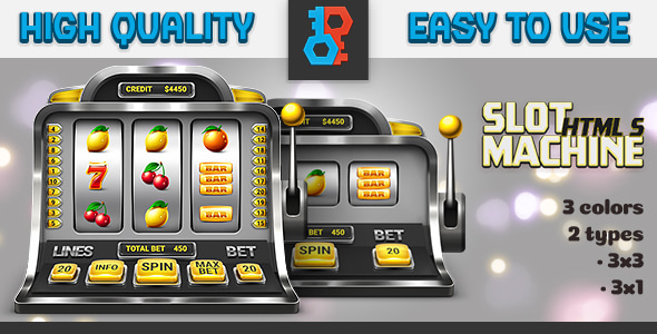 HTML Realistic Slot Machine - CodeCanyon Item for Sale