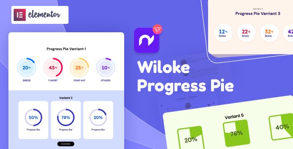 Wiloke Progress Pie for Elementor - CodeCanyon Item for Sale