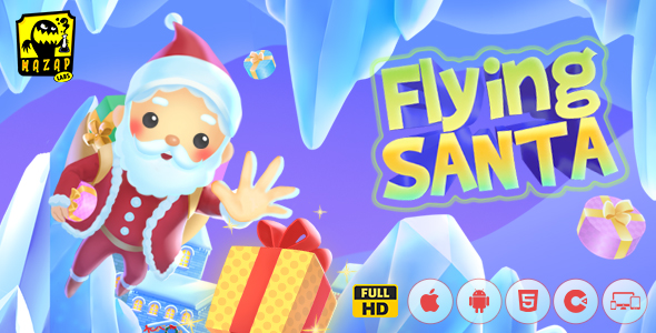 Flying Santa - Christmas Fun Game (Construct) - CodeCanyon Item for Sale