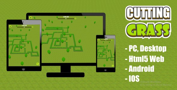 Cutting Grass 3D - HTML5 Game (Construct 3) - CodeCanyon Item for Sale