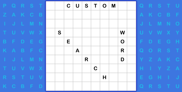 Custom Word Search - CodeCanyon Item for Sale