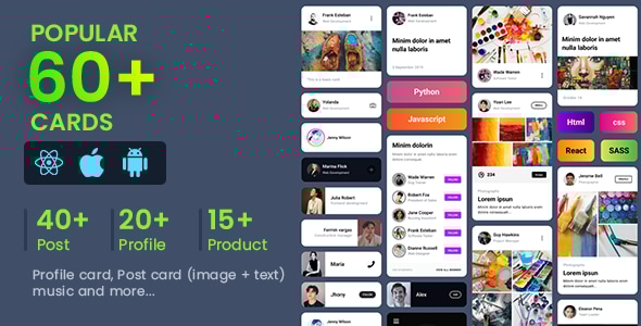 KARD - React Native Card Components - UI - CodeCanyon Item for Sale