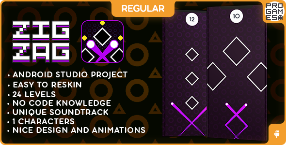 Zig Zag (Regular) - BUILDBOX CLASSIC - Android - CodeCanyon Item for Sale