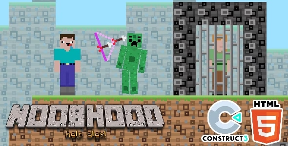 NoobHood - HTML5 Game - Construct 3 - CodeCanyon Item for Sale