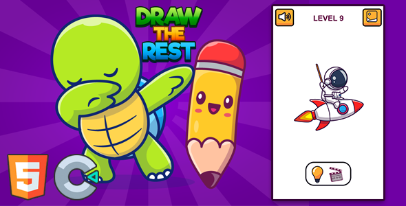 Draw The Rest - HTML5 Game - Admob - Construct 3 - CodeCanyon Item for Sale