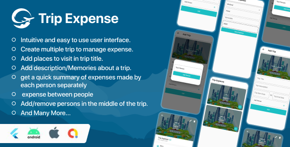 Trip Expense Split | Android + iOS App | Flutter Full Application Source Code - CodeCanyon Item for Sale