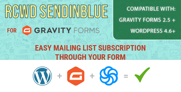 Rcwd Sendinblue for Gravity Forms - CodeCanyon Item for Sale