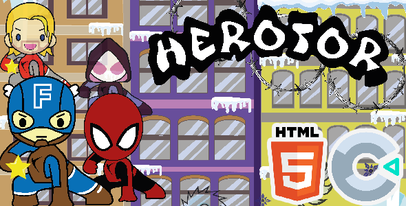 Herotor - HTML5 Game - Construct 3 - CodeCanyon Item for Sale