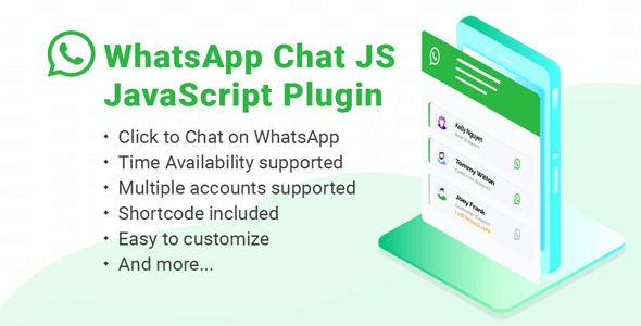 WhatsApp Chat Widget Button JS - JavaScript Plugin - CodeCanyon Item for Sale