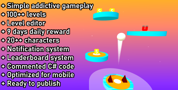 Unity Game Template - Jumpy Sky - CodeCanyon Item for Sale