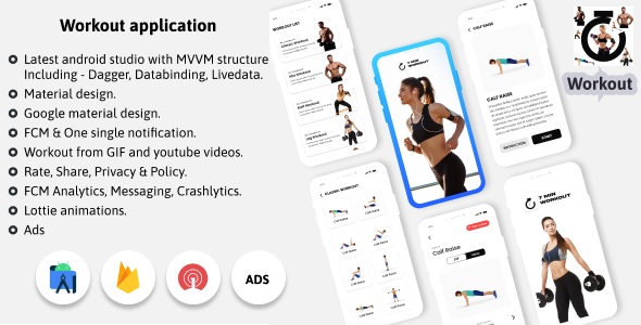 Seven Minutes Workout - Fitness, OneSingal, Facebook Ads, Android Java - CodeCanyon Item for Sale