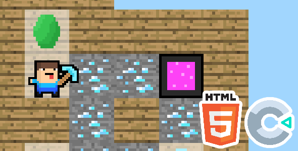 Noob Diamond Pickaxe - HTML5 Game - Construct 3 - CodeCanyon Item for Sale