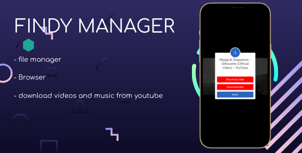 Findy manager video music downloader iOS - CodeCanyon Item for Sale