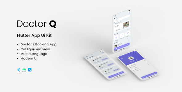 DoctorQ Flutter App UIKit - CodeCanyon Item for Sale