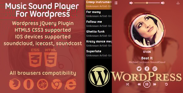 Music Player Plugin For Wordpress wpbakery and elementor builder - CodeCanyon Item for Sale