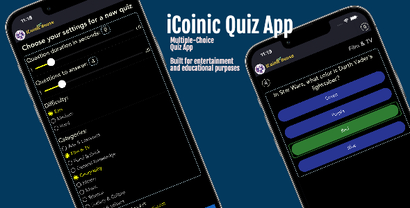 iCoinic Quiz App - CodeCanyon Item for Sale