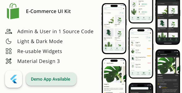 E-Commerce UI Kit - Flutter - CodeCanyon Item for Sale