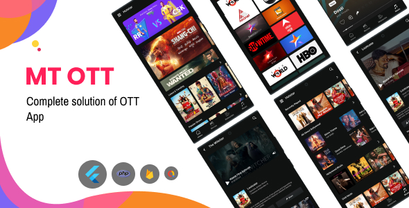Mtt Ott - Ott app with webseries and music -UI & UX - CodeCanyon Item for Sale